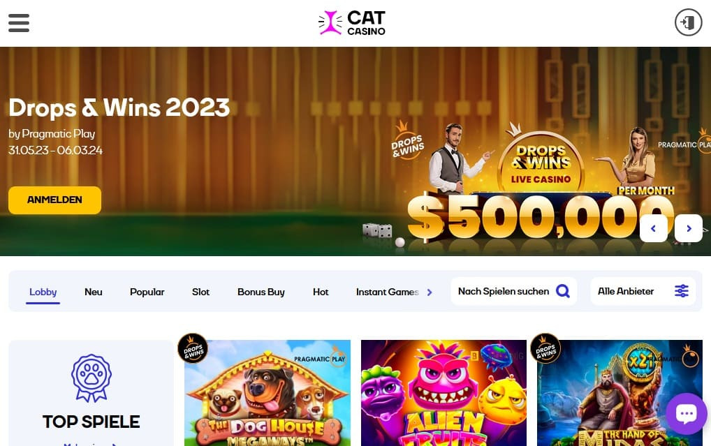 cat casino anmelden