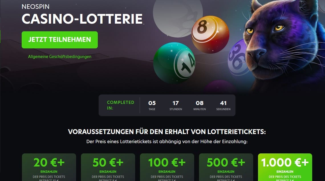 NeoSpin Casino Lotterie