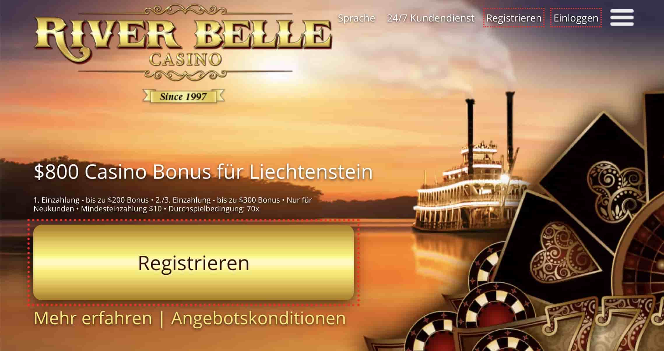 river belle casino homepage