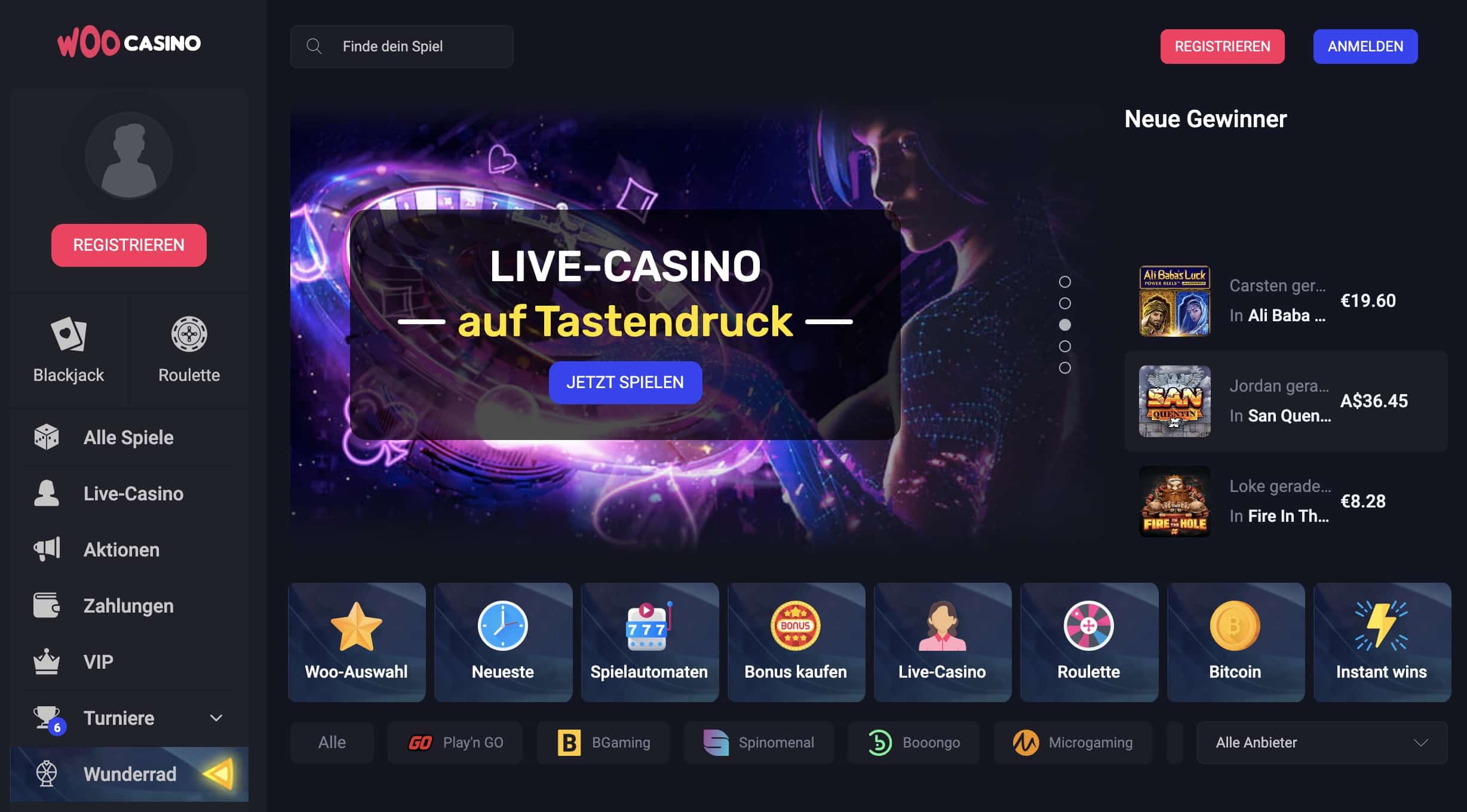 woo casino review